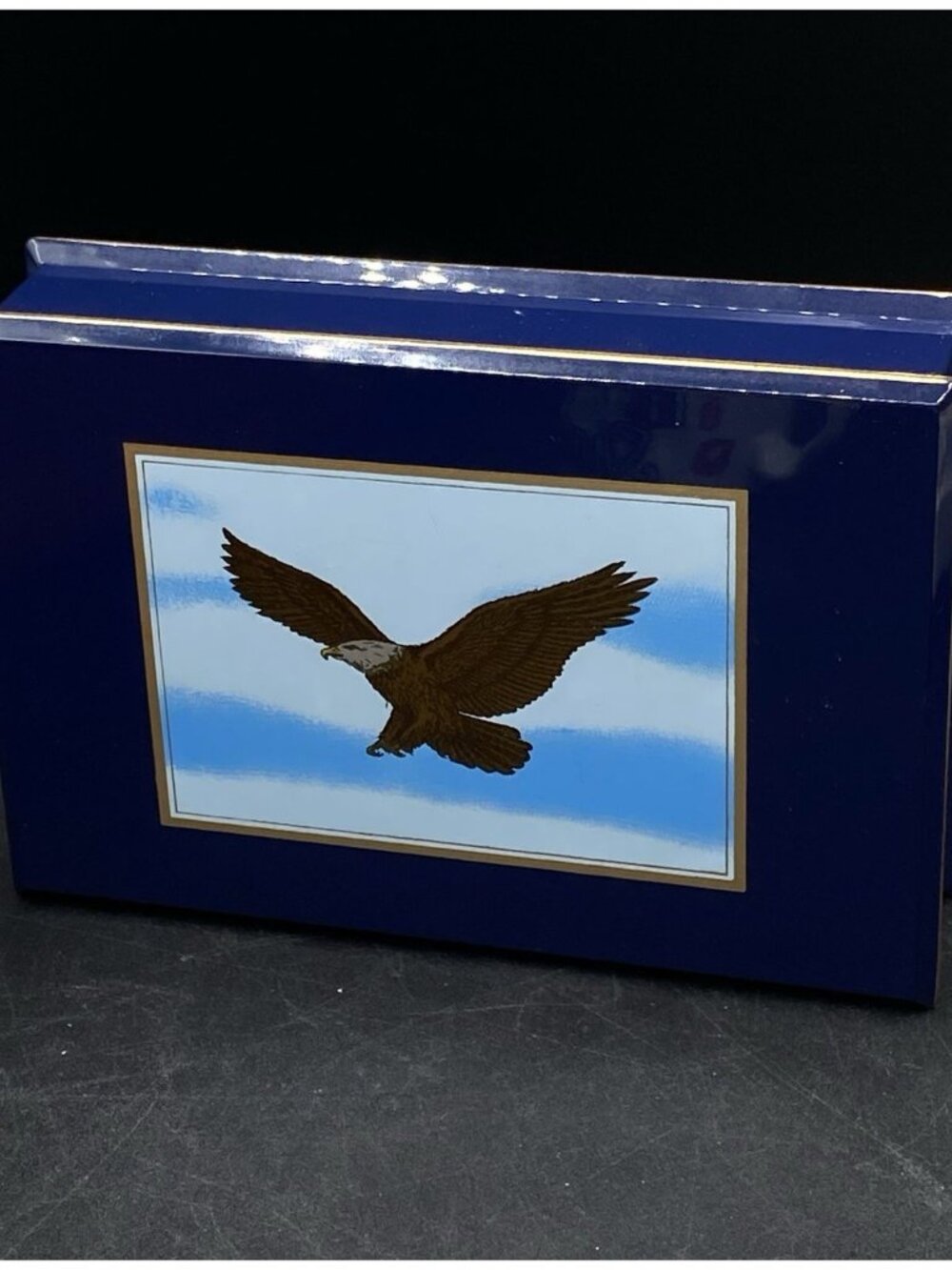 Colibri of London Blue Decorative Watch Box Only American Eagle